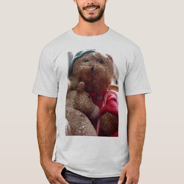 björn- och hästskjorta t shirt (Framsida)