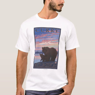 Björn och unge - curry, Alaska Tee