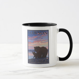 Björn och unge - Dawson, Alaska Mugg