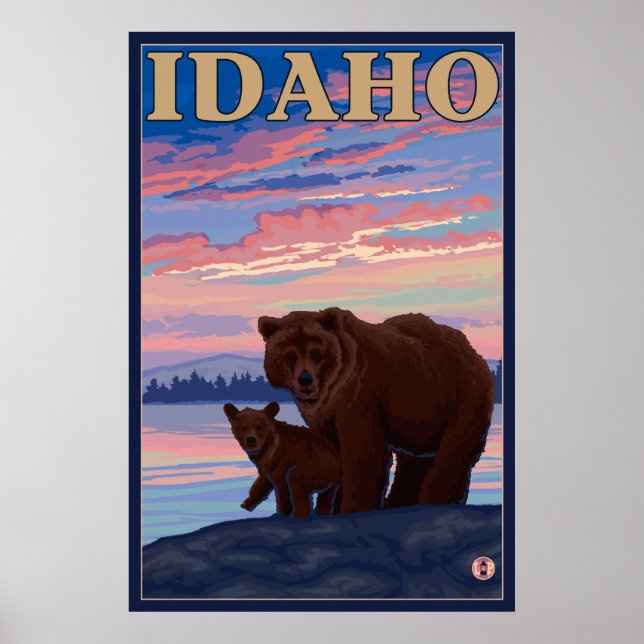 Björn och Unge - Idaho Poster (Framsidan)