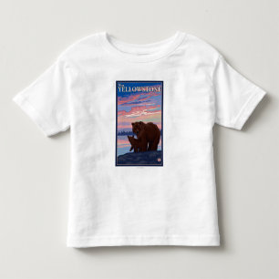 Björn och unge - västra Yellowstone, Montana T Shirt