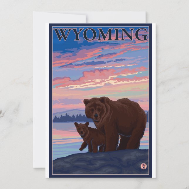 Björn och Unge - Wyoming (Framsida)
