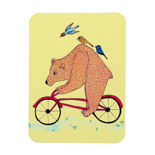 Björn på Bike Magnet (Vertikal)