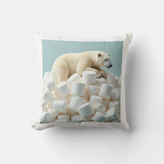 björn på en pil av marshmallow-kudde kudde