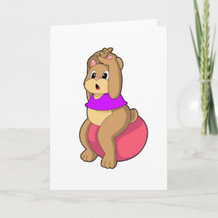 Björn på gymmet med balansboll.PNG Kort