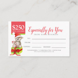 Björn på julklapp $250 presentkort rabattkort