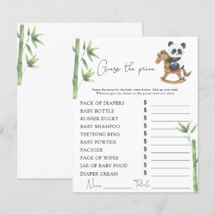 Björn Panda baby shower Pris Gissningslek