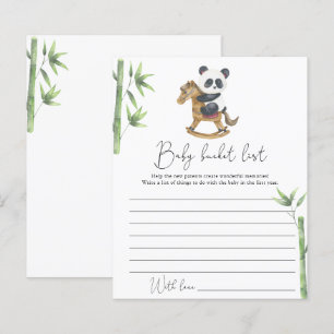 Björn Panda Bebis bucket lista