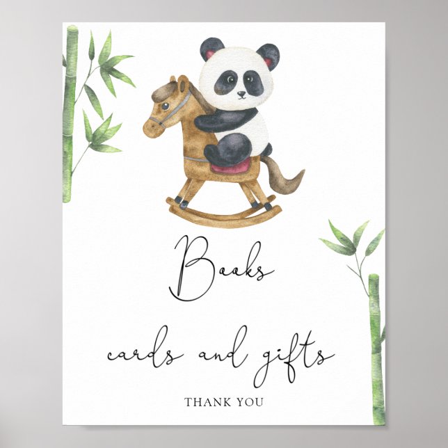 Björn Panda böcker kort och presenter  Poster (Framsidan)