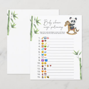 Björn Panda Emoji bild lek baby shower