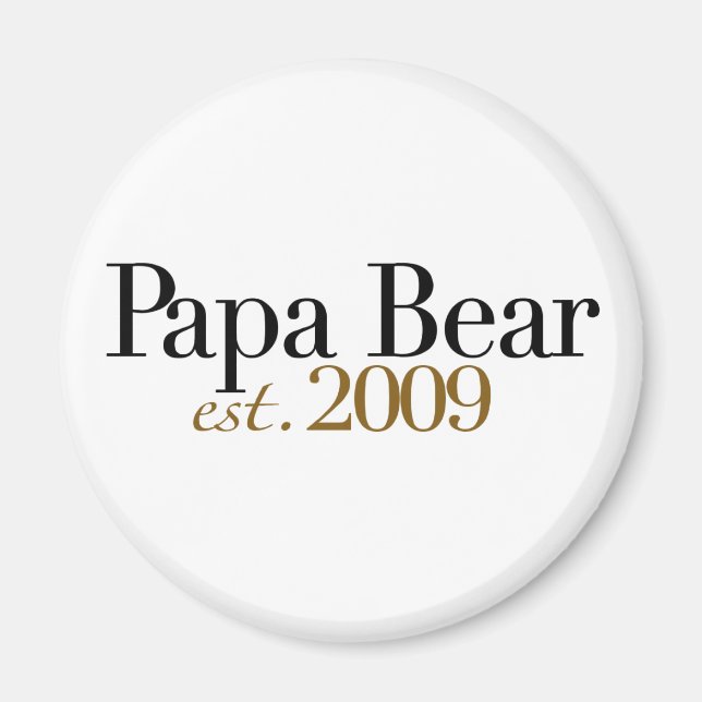 Björn pappa, Est 2009 Magnet (Framsidan)