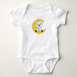 Björn Polar Bear Måne Bra Natten Måne Bear Cute Cu T Shirt