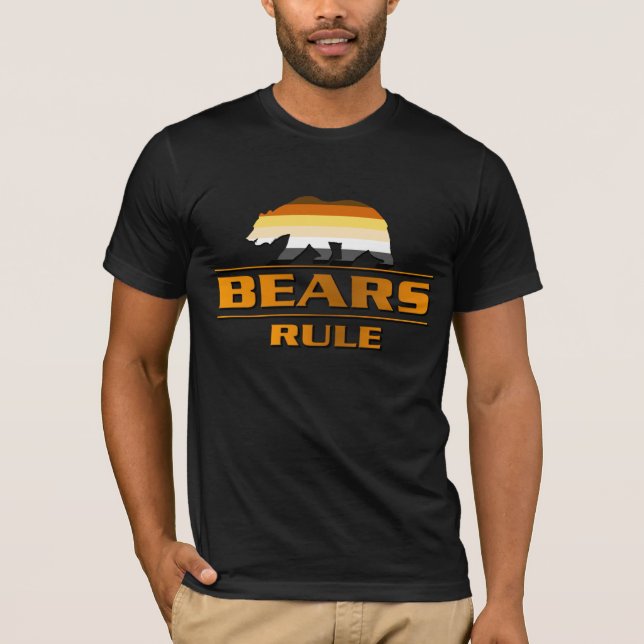 Björn Pride Färger Björnar Regerar Tee (Framsida)