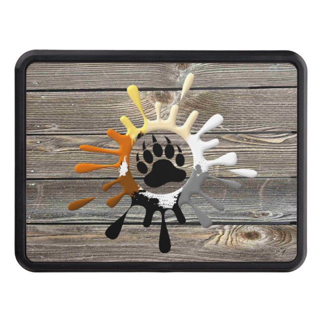 Björn Pride Flagga Bear Tass Dragkroksskydd (Framsidan)