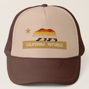 Björn Pride Flagga Björn på California Republic Truckerkeps