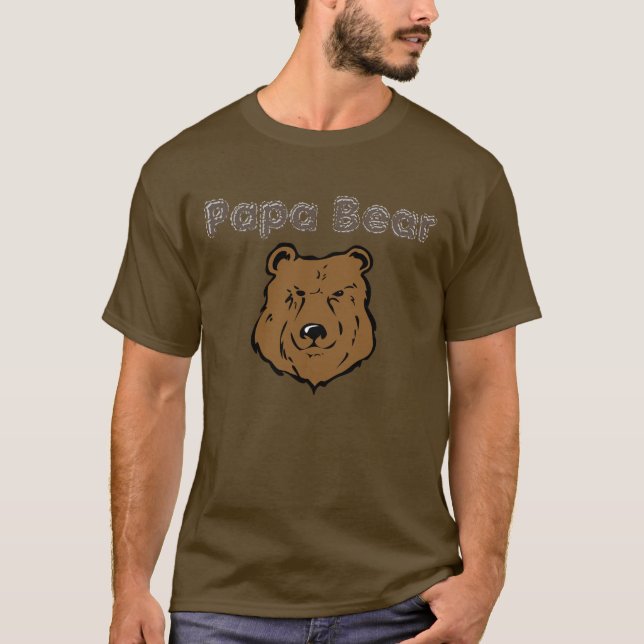 Björn pride Pappa Bear T-shirt (Framsida)