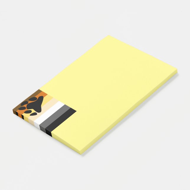 Björn Pride Post-it lappar (Vinklad)