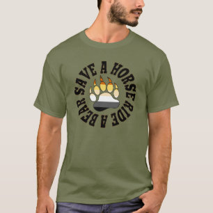 Björn Pride Rädda en häst Ride A Bear T-shirt