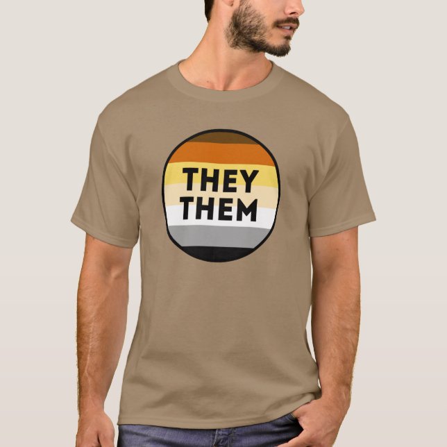Björn Pronomen Stolthet T-Shirt (Framsida)