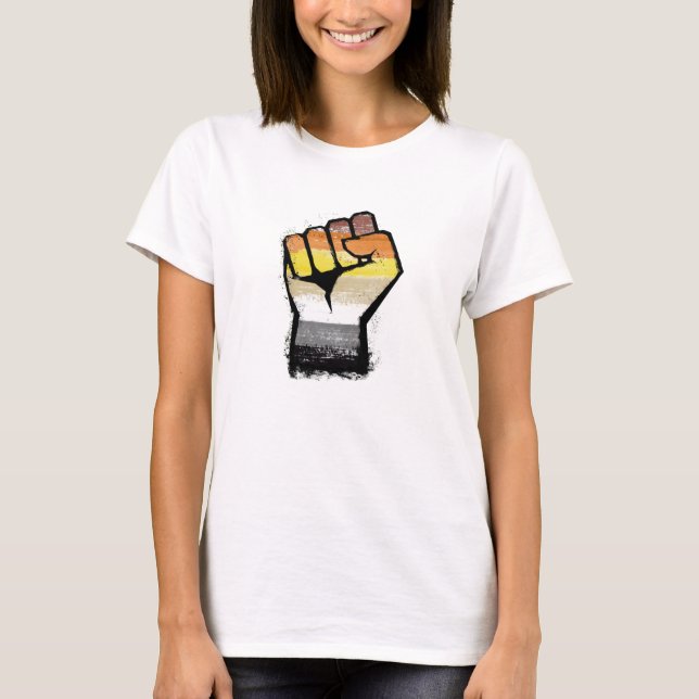 Björn protestnäve t shirt (Framsida)