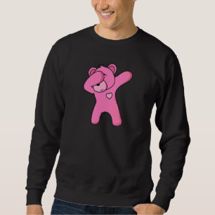 Björn Rosa Dans Björn Dab Party Dansande Björn Ted Lång Ärmad Tröja