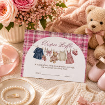 Björn Rosa Tvärlinje Baby Shower Blöja Lotteri