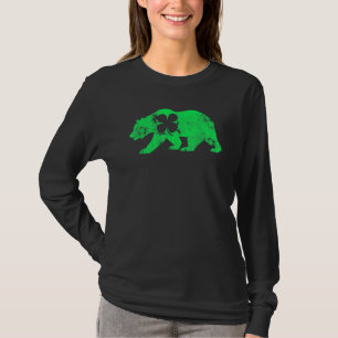 Björn Shamrock St Patrick's Day Irländsk Klöver Sa T Shirt