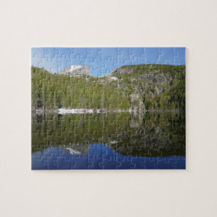 Björn sjö reflektion I Pussel