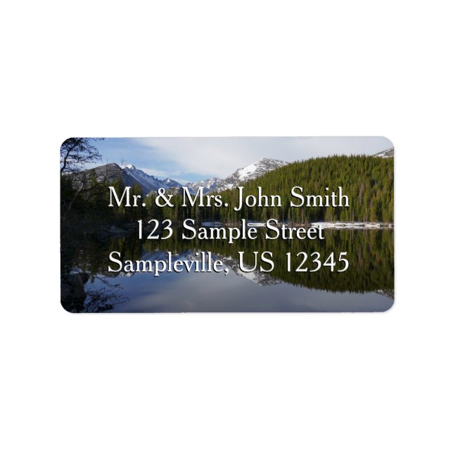 Björn Sjö reflektion II Adressetikett (Framsidan)