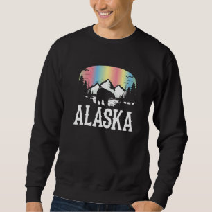 Björn skog Alaska Norrsken Alaska Lång Ärmad Tröja