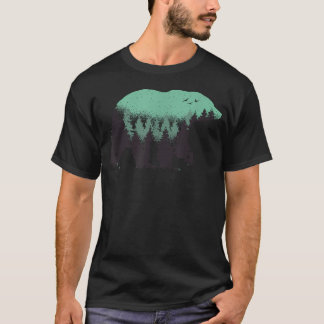 Björn Skog Natur Grizzly Vandring Utomhus T Shirt