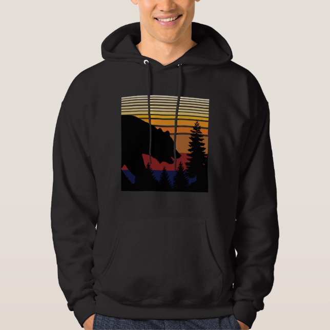Björn Skog Vintage Hoodie (Framsida)