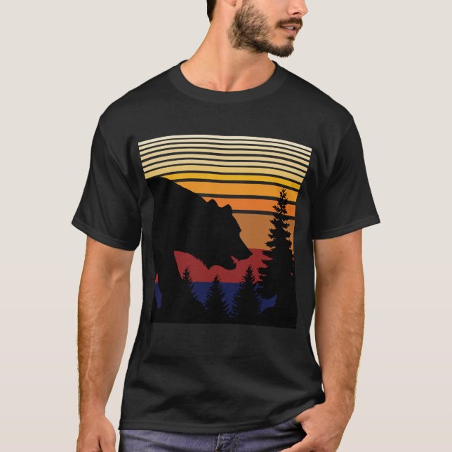 Björn Skog Vintage T Shirt (Framsida)