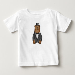 Björn som brudgumme med kavaj t shirt