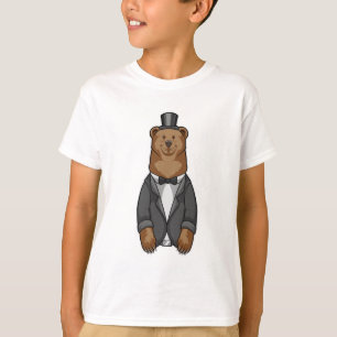 Björn som brudgumme med kavaj t shirt