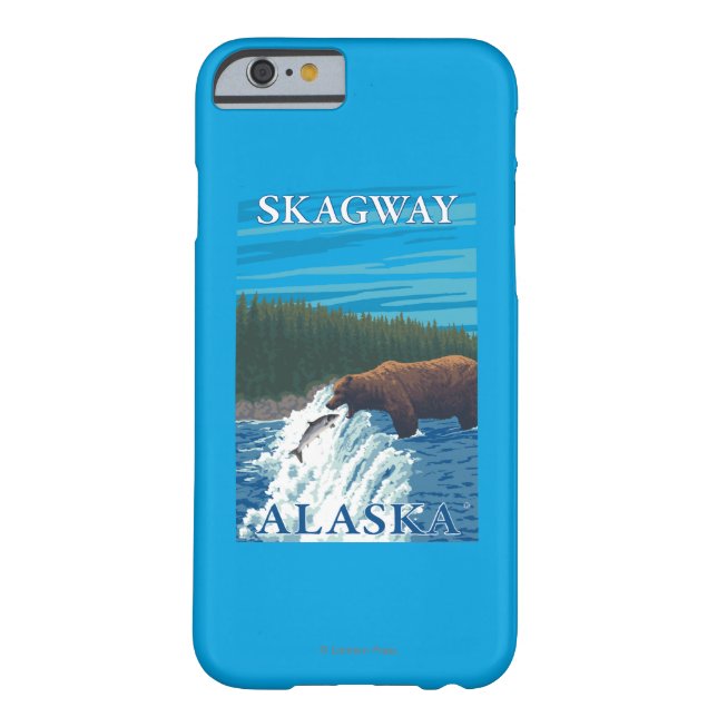 Björn som fiskar i floden - Skagway, Alaska Case-Mate iPhone Skal (Baksidan)