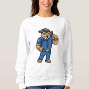 Björn som polis med polisiär uniform t shirt