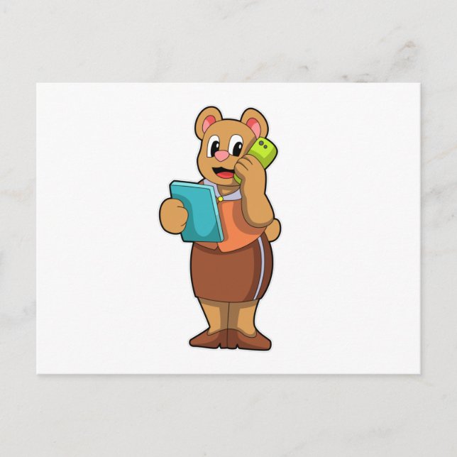 Björn som sekreterare vid samtal med Mobil Vykort (Framsida)