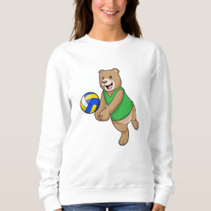 Björn som Volleyball-spelare med Volleyball T Shirt