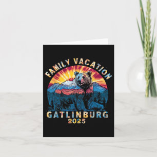 Björn Souvenir Familjesemester Tennessee Gatlinbur Kort
