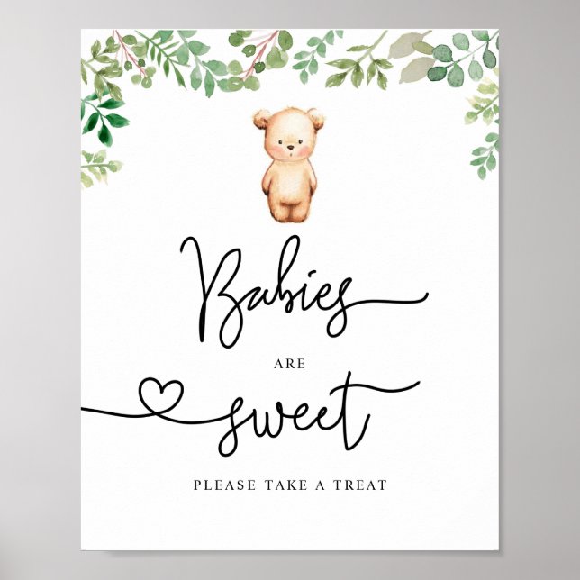 Björn Spädbarn är söt... ta en behandling. Poster (Framsidan)