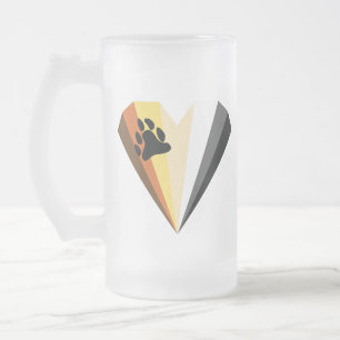 Björn Stolthet Hjärt Frostad Glas Mugg