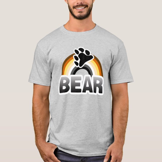 Björn Stolthet Regnbåge T-Shirt (Framsida)