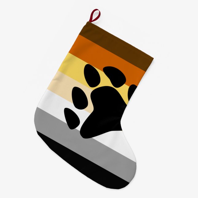 Björn Stolthetsflagga med tass Stor Julstrumpa (Framsidan (Hängande))
