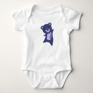 Björn Teddybjörn Liten björn Blå Rolig T Shirt