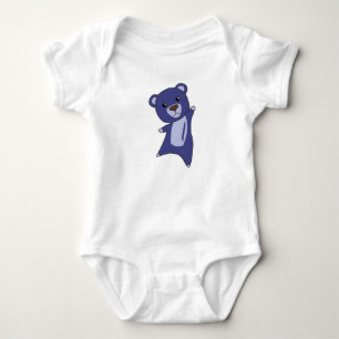 Björn Teddybjörn Liten Björn Blå Roliga Djur För T Shirt