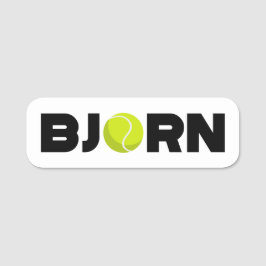 Bjorn Tennis Namnbricka