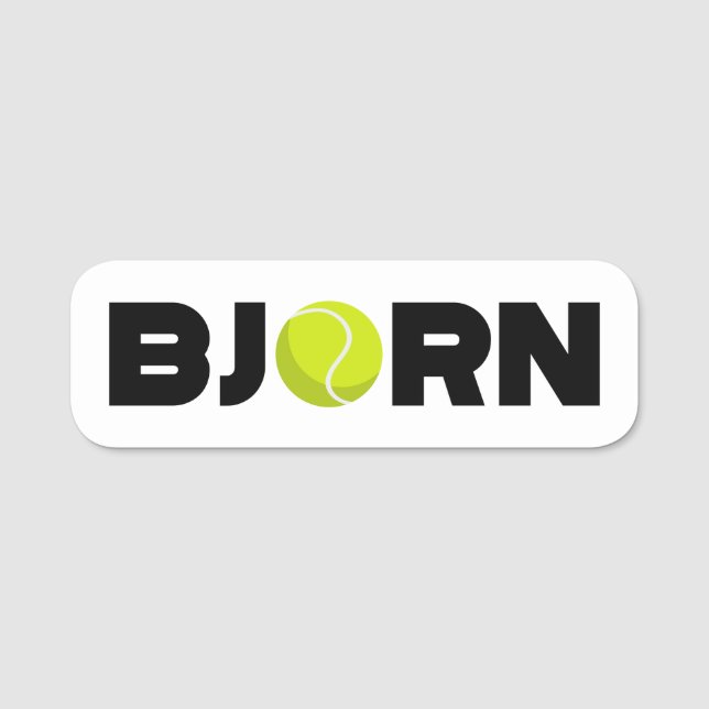 Bjorn Tennis Namnbricka (Framsida)