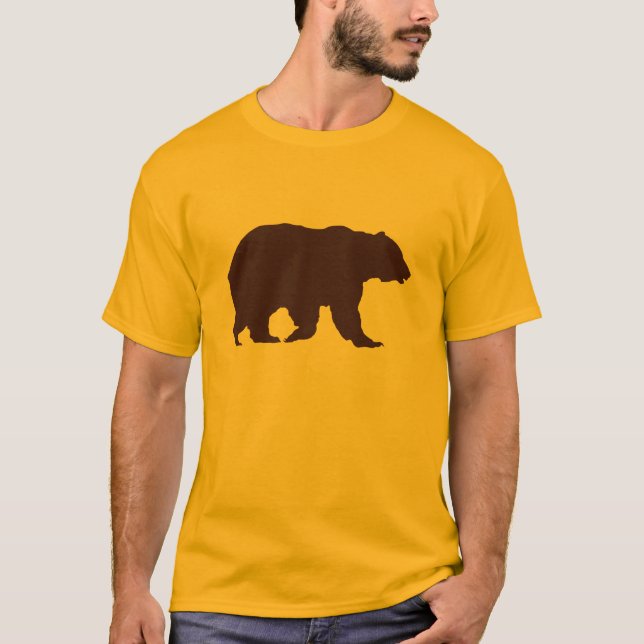 Björn TShirt Brown Silhouette Tee (Framsida)