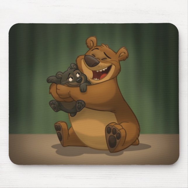 Björn & unge Mousepad Musmatta (Framsidan)